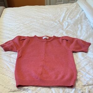 Rose short sleeve sweater